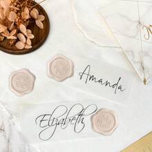 30 PCS Olive Branch Wax Seal Stickers, Wedding Party Invitation Envelope Seals Self Adhesive Wax Stickers For Invitation, Greeting Cards, Gift Wrapping-Beige - Beige - View 7