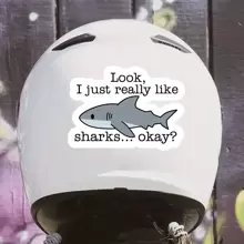 1PC Funny Meme Sharks Sticker, Shark Lover Sticker, Funny Shark Sticker, Shark Decal, Best Gift For Shark Lover