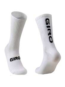 Giro Running High-Cut Socks With Microfiber Compression For Gym Bike Unisex Women Men - 白色 - 查看 1