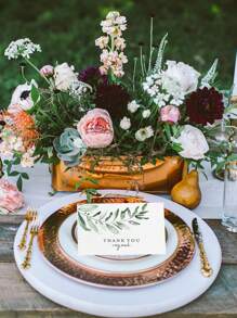 30 张/10 张/谢谢，适合所有场合感谢卡，适用于婚礼、新娘送礼会、欢迎派对、生日、派对和特殊活动（8.26x5.82 英寸）乡村绿植 - 白色 - 查看 7