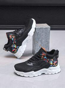 Men's Casual Minimalist Sporty Skate Shoes, Low-Top Breathable Athletic Sneakers