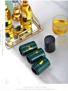 Abrebotellas de cerveza automático portátil, abridor de botellas de cerveza de plástico con presión, accesorio de cocina para el hogar, bares, campamentos, fiestas, restaurantes, regalo para el padre