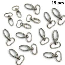 5/15/20 Pcs 1-Inch (Approx. 2.5cm) Inner Diameter Oval Lobster Clasp Swivel Snap Hook, Rotating Spring Clip For Shoulder Strap, Bag, Wallet