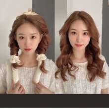 1 件装无热卷发工具，泡沫卷发器，可轻松打造一夜大波浪，无热卷发 - 杏色 - 查看 3