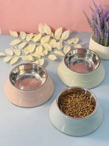 Tigela de comida de aço inoxidável para cães e gatos, raça pequena - Multicolorido - Ver 6