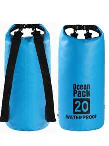 Portable Outdoor Sports Waterproof Bag, Hot Selling Cross-Border 5L 10L 20L PVC Waterproof Shoulder Bag/Backpack, Large Capacity Outdoor Waterproof Bag For Diving, Rafting, Swimming, Beach