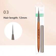 Hot 6pcs Wood Rod Nail Art Brush Set Wholesale Colouring Pen Large Square Round Light Therapy Pen Halo Pen