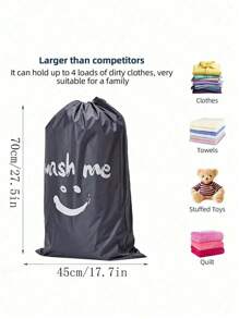 Multi-Functional Cute Smiling Face Laundry Bag For Home Use