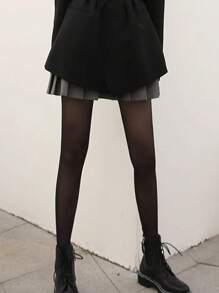 1 pieza Medias transparentes color albaricoque 0D para primavera/verano, medias color piel, protección solar, cobertura de imperfecciones y moldeado de piernas - Multicolor - Ver 6