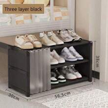 Simple Dorm Shoe Rack, Multi-Tier Bed Underbed Organizer, Dustproof Narrow Shoe Cabinet For Home & Office - Multicolor - View 3