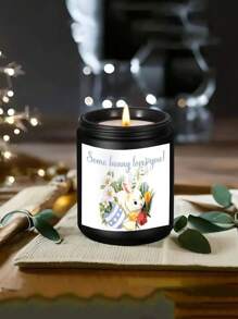 1pc Easter Scented Candle, Easter Cute Bunny Candle, Colorful Egg Scented Candle, Best Easter Gift For Friends, Scented Candle, Candle, Easter Candle, Candle,Candles, Gifts, Home Decor,Easter,Jar Candles , Ornaments, Decorations, Birthday Graduation