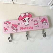 Sanrio 1pc Adhesive Hook, Ultra-Strong Secure Holding For Towels, Bags, Keys, Adorable Design, Cute Decor For Living Room, Kitchen, Bathroom, Bedroom, Office