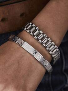 Bracelet That Never Gets Old! Roman Numerals + Unique Square Design, Exuding High-End Elegance
