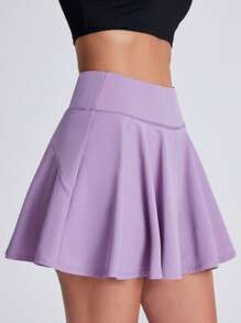 Womens Tennis Skirts - Dusty Purple - View 2