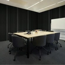Acoustic Foam Panels, Adhesive High Density Soundproof Wall Panels, Fire-Resistant Acoustic Panels,Sound Dampening Absorbing Panels For Studio Wall And Ceiling, Black - 4 Pack 16.5 x 6.3 x 12 inches - 查看 1