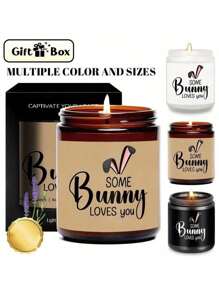 1 pieza Velas perfumadas de Pascua, Velas perfumadas con conejitos de Pascua, Velas perfumadas enlatadas, Mejores regalos de Pascua para amigos, Velas perfumadas, Velas, Velas de Pascua, Regalos de decoración para el hogar y el dormitorio, Vela, Velas, Regalos, Decoración del hogar, Pascua, Velas en tarro, Adornos, Decoraciones