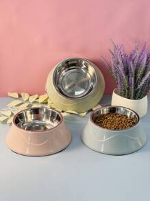 Tigela de comida de aço inoxidável para cães e gatos, raça pequena - Multicolorido - Ver 4