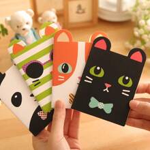 4 Packungen süße Katzen Mini Stenoblöcke, Cartoon Softcover Notizbücher, Doppelzweck Büro & Studium, kreatives Geschenkset