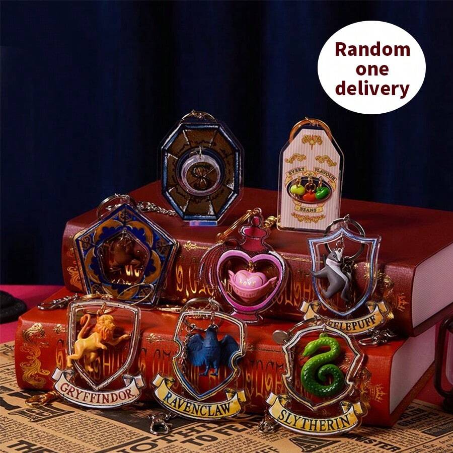 Miniso 哈利波特系列亚克力摇摆盲盒钥匙扣（1个，随机发货） - 彩色 - 查看 1