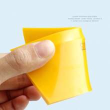 Escurridor de goma pequeño para ventana de coche, escobilla de goma con mango anslizante, raspador para limpieza de parabrisas, envoltura de vinilo, ducha doméstica - Naranja - Ver 3