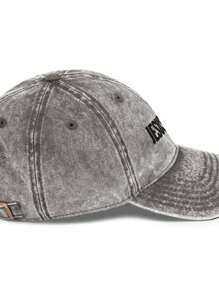 Gorra de papá estilo vintage gris KING JESUS unisex con el logotipo "Rey Jesús" en el centro