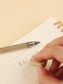 1pc Simple Fashion Not Easy To Break Free Sharpening Pencil Acrylic Pencil Bar Office Learning Essential