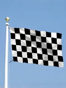 3x5Ft Checkered Black And White Racing Flag, Fade Proof Flags With Grommets, High-Quality Hanging Flag, Room Decor, Garden Flag Decor, Vivid Color, And UV Fade Resistant, Outdoor Holiday Decoration