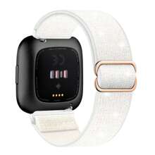 Nylon Armbänder kompatibel mit Fitbit Versa/Versa 2/Versa Lite/Versa SE Armband, Frauen Männer, elastische Sport Ersatzarmbänder, Nylon Ersatz Armbänder für Männer und Frauen, Sport Uhren Armband