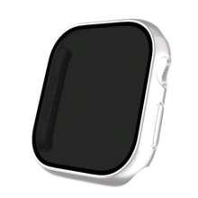 1 件男女款隐私手表壳适用于 40/41/44/45/42/46 毫米防窥超薄玻璃屏幕保护膜轻质保护套保险杠适用于手表系列 10/9/8/7/6/SE/5/4