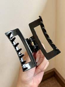 Set de 4 piezas/2 piezas clips de pelo cuadrados de 3.54pulgadas/9 cm con estampado de leopardo, ligeros y de plástico. Accesorios de pelo elegantes, versátiles y de alta calidad con unicolor minimalistas y ombré, adecuados para uso diario, casual, de fiesta, viajes, peinados, lavado de cara/Body, maquillaje y combinar con atuendos