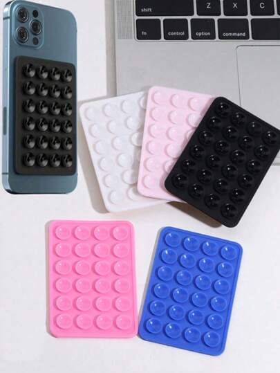 1 szt. - silikonowa przyssawka do telefonu komórkowego, uniwersalny montaż samoprzylepny, kreatywne wielofunkcyjne silikonowe akcesoria, odpowiednie do różnych telefonów komórkowych, zapewniające stabilność wideo i selfie