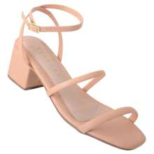 Women's Sandals With Thick Block Heel, New And Comfortable, Gold - 摩卡棕 - 查看 2