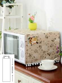 1pc Microwave Oven Dust Cover Household Kitchen Supplies Refrigerator Washing Machine Anti-Dust Coverall