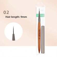 Hot 6pcs Wood Rod Nail Art Brush Set Wholesale Colouring Pen Large Square Round Light Therapy Pen Halo Pen