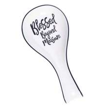 Ceramic Spoon Rest For Stove Top, Porcelain Ladle Holder, Large Utensil Holder For Kitchen Countertop, Spoon Rest For Soup Spoon, Ladle, Spatula, Modern Farmhouse Kitchen Decor