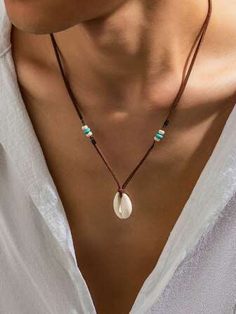 שרשרת מינימליסטית יוקרתית לגברים בקיץ אחד, עמידה בפני דהייה, בסגנון בוהמי