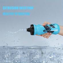 2pcs/Set Cycling Water Bottle + Bottle Cage, Mountain Bike Cycling Water Bottle 610ml, Gradient Bottle Cage, Multi-Colour Gradient, Outdoor Sports Portable Water Bottle Cycling Mug Large Capacity Squeeze Out Water