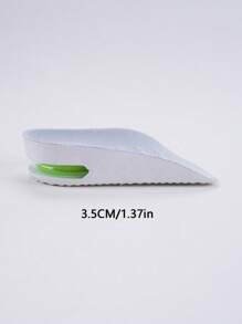 1 Paar Herren Erhöhende Einlegesohlen, ermüdungsfreies Kissen stoßabsorbierendes PVC-Halbpolster, geeignet für Sportschuhe, Stiefel und andere Schuhe
