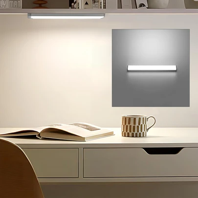 1 件运动传感器橱柜灯，无线磁性 USB 可充电厨房夜灯，电池供电照明，适用于衣柜、壁橱、橱柜、楼梯、走廊，长度 3.9 英寸或 7.9 英寸或 11.8 英寸