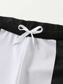 New Men's Casual Vacation Outdoor Sports 5-Inch Swim Trunks, High Quality High Elasticity Swimwear - Black - View 6