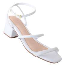 Women's Sandals With Thick Block Heel, New And Comfortable, Gold - 白色 - View 2