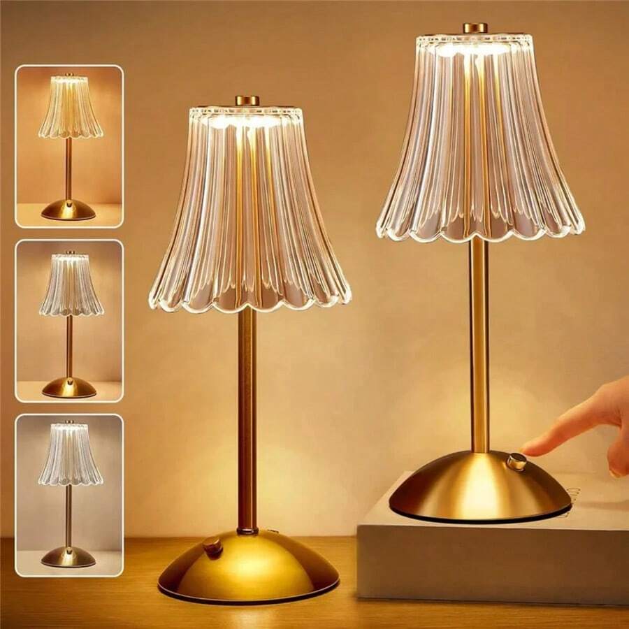 Table Lamp With 3 Colors LED Dimmable Rechargeable - LKZD-5961 - Ver 1