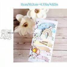 2025 New Arrival Baby Cradle Clothing Elephant Rabbit Decorate Metal Cutting Dies For Scrapbook Card Making Stencil Embossing Craft Knife Mold Blade1pc