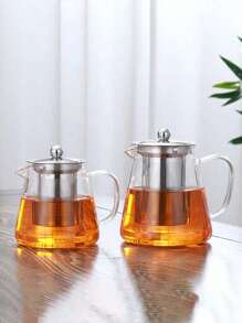 1 件玻璃茶壶茶具套装，家用耐热花茶壶带过滤器