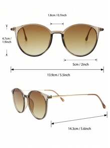 3pcs Multicolor Plastic Round Classic UV Protection Women Sunglasses For Summer Daily Life Street-Photography Tropical Beach Vacay Going Out Outfit Fashionable Shade Elegant Outfit Family Outings Travel Vacation Holiday For Summer Beach Vacation,Outdoor,Travel