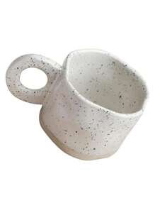 One Korean-Style Milk/Coffee/Dessert/Breakfast Mug, Handmade Ceramic Cup, Mug Cup, INS Style - White - View 8