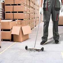 Magnetic Sweeper With Wheels, 3.5-17inch Mini Magnetic Sweeper, 8 Or 10 Lbs Capacity, Adjustable Handle, Lightweight Magnetic Pickup Sweeper To Pick Up Nails And Screws, Easy Cleanup Of Workshop Garage - Sức chứa 15 inch-8 lbs - Xem 9