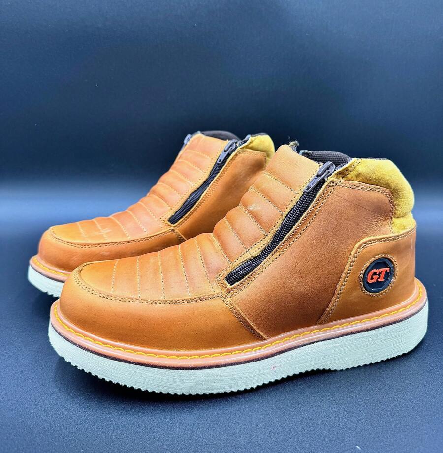 BOTA COMODA PARA HOMBRE, DE PIEL GENUINA, ,MODELO CASUAL O DE DESCANSO