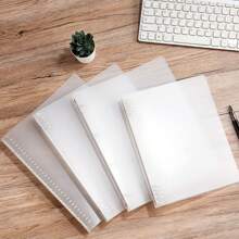 CENS Carpeta de anillas de plástico PP transparente y esmerilada en tamaños A4/B5/A5/A6/A7 - Colaboración de marca con fabricante original para archivar y organizar en oficina, hogar y escuela. Organizador de tarjetas y dinero, resistente para uso intensivo en negocios/oficina y escuela/estudiantes.