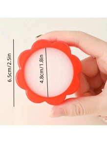 2pcs Flower-Shaped Finger Moistening Sponge - Soft And Reusable - Great For Paper Counting And Office Tasks - Perfect Gift For Accountants, Secretaries, And Students, Everyday Use Item | Vibrant Desk Accessory | Comfortable To Use